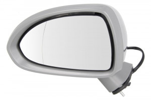 Oglinda stanga potrivit OPEL CORSA D, CORSA E 2006-2014 - electrica, asferic, incalzita, crom, grunduita