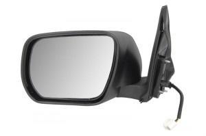 Oglinda stanga potrivit SUZUKI GRAND VITARA II, XL7 2005-2009 - electrica incalzita, crom, grunduita