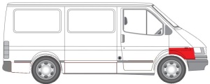 Panou reparatie aripa Dreapta potrivit FORD TRANSIT 1986-1991 - (Partea frontala) - Img 2