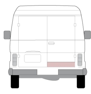Panou reparatie usa Spate Dreapta potrivit VW LT 28-35 I, LT 40-55 I 04.75-06.96 - Img 2