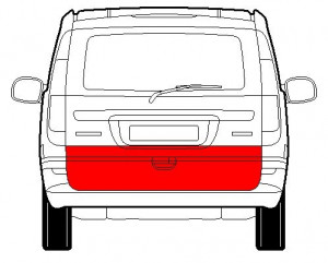 Panou reparatie usa Spate potrivit MERCEDES VITO / VIANO W639 2003-2010 - (Copertă; partea inferioara) - Img 2