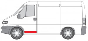 Panou reparatie usi Fata Stanga potrivit CITROEN JUMPER I; FIAT DUCATO; PEUGEOT BOXER 1994-2006 - (strat, partea inferioara, inaltime 120mm) - Img 2