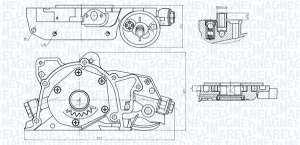 Pompa ulei potrivit LADA 110; OPEL ASTRA F, ASTRA F/KOMBI, ASTRA G, CALIBRA A, CORSA A, FRONTERA A, FRONTERA A SPORT, KADETT E, OMEGA A, OMEGA B, VECTRA A, VECTRA B 1.6-2.2 06.85-01.05 - Img 1