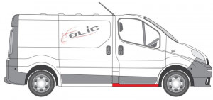 Prag auto Dreapta potrivit NISSAN PRIMASTAR; OPEL VIVARO A; RENAULT TRAFIC II 2001-2016 - Img 2