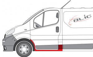 Prag auto Fata Stanga potrivit NISSAN PRIMASTAR; OPEL VIVARO A; RENAULT TRAFIC II dupa 2001 - Img 2