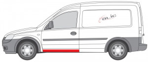 Prag auto Stanga potrivit OPEL COMBO TOUR, COMBO/MINIVAN pana in 2010 - Img 2