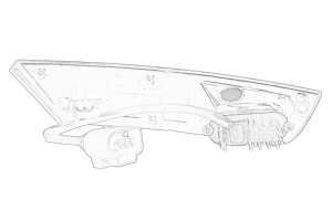 Proiector ceata spate Dreapta potrivit VW UP! - Img 2