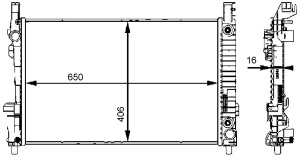 Radiator motor (Automat/Manual) potrivit MERCEDES A (W169), B SPORTS TOURER (W245) 1.5-2.0D - Img 1
