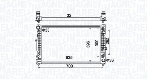 Radiator motor (Automat) potrivit AUDI A4 B5, A6 C5, ALLROAD C5, COUPE B3; SKODA SUPERB I; VW PASSAT B5, PASSAT B5.5 1.6-2.8 - Img 2