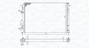 Radiator motor (Manual) potrivit DACIA LOGAN, LOGAN MCV; RENAULT LOGAN I, MEGANE I, MEGANE I CLASSIC, MEGANE I COACH, SCENIC I 1.4-2.0 - Img 1