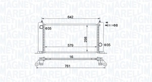 Radiator motor (Manual) potrivit FIAT STILO 1.2/1.4/1.6 - Img 1