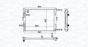 Radiator motor (Manual) potrivit RENAULT GRAND SCENIC II, MEGANE II, SCENIC II 1.4-1.9D - Img 3