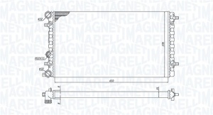 Radiator motor (Manual) potrivit VW NEW BEETLE 1.4-2.5 - Img 1