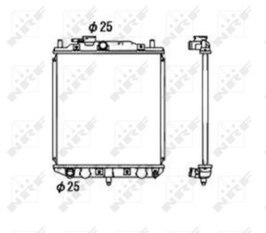 Radiator motor potrivit DAIHATSU CUORE IV, MOVE 0.8/1.0 - Img 3