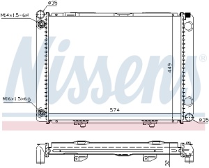 Radiator motor potrivit MERCEDES 190 (W201) 2.5D - Img 4