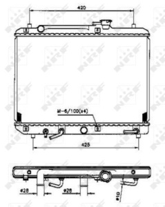 Radiator motor potrivit SUZUKI BALENO 1.3/1.6/1.8 - Img 3