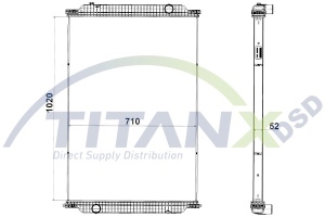 Radiator racire motor (fara rama) potrivit MAN NG, NL, NÜ; NEOPLAN CENTROLINER D0826LOH17-E2876LUH02 09.89- - Img 1