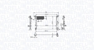 Radiator racire motor (manual) potrivit FIAT 500L 0.9-1.6D 09.12- - Img 3