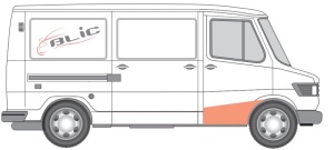 Scara cabina Dreapta potrivit MERCEDES T1 (601), T1 (601, 611), T1 (602), T1 (B601), T1 (B602), T1/TN - Img 2