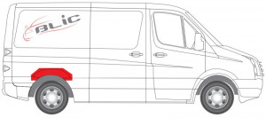 Segment aripa Spate compatibil dreapta/stanga potrivit MERCEDES SPRINTER 3,5-T (B906), SPRINTER 3-T (B906), SPRINTER 3-T (B910), SPRINTER 4,6-T (B906) 2006-2018 - Img 2