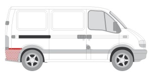 Segment aripa Spate Dreapta potrivit NISSAN INTERSTAR; OPEL MOVANO A; RENAULT MASTER II, MASTER PRO pana in 2010 - (stangaa volan) - Img 2
