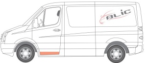 Segment reparatie usa Fata Stanga potrivit MERCEDES SPRINTER 3,5-T (B906), SPRINTER 3-T (B906), SPRINTER 4,6-T (B906), SPRINTER 5-T (B906); VW CRAFTER 30-35, CRAFTER 30-50 dupa 2006 - Img 2