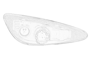 Semnalizator Dreapta (transparent, WY5W) potrivit KIA CEED 1.0/1.4/1.6D 03.18- 06.18- - Img 2