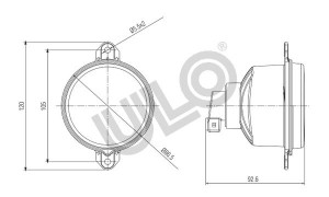Semnalizator stanga/dreapta (glass culoare: transparent, PY21W) potrivit FORD CARGO dupa 2016 - Img 2