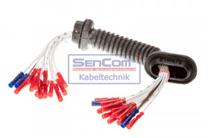 Set cabluri haion (350mm, numar pini: 15, cu capac, Dreapta) potrivit FORD GALAXY I, GALAXY II; SEAT ALHAMBRA; VW SHARAN 1.8D-2.8 01.97-06.15 - Img 2