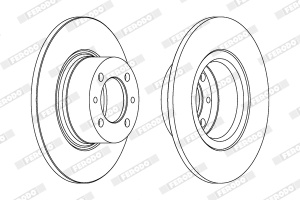 Set discuri frana (2 buc.) Fata Dreapta/Stanga potrivit LADA 1200-1500, 1200-1600, NOVA, TOSCANA 1.2-1.7 01.70-05.12 - Img 3