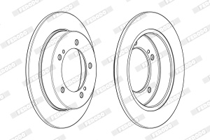 Set discuri frana (2 buc.) Fata Dreapta/Stanga potrivit PORSCHE MACAN; SUZUKI JIMNY 1.3/1.5/2.9 09.98- - Img 3
