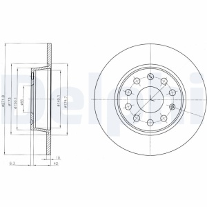 Set discuri frana (2 buc.) Spate Dreapta/Stanga potrivit AUDI A1, A3, A8 D4, Q2, TT; CUPRA FORMENTOR, LEON, LEON SPORTSTOURER; OPEL MONZA A; SEAT ALTEA, ALTEA XL 1.0-Electric 02.78- - Img 2