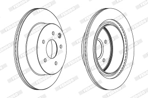 Set discuri frana (2 buc.) Spate Dreapta/Stanga potrivit INFINITI G; NISSAN 350Z, JUKE, LEAF, QASHQAI I, ROGUE, X-TRAIL, X-TRAIL I, X-TRAIL II; RENAULT KOLEOS I 1.5D-Electric 06.01- - Img 3