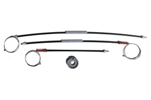 Set reparat macara geam fata stanga/dreapta potrivit MITSUBISHI COLT CZC VI 2006-2009 - (cabluri)