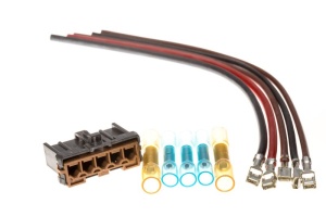 Set reparatie cabluri faruri (195mm, numar pini: 2, cu dop; manson termocontractabil) potrivit IVECO DAILY III, DAILY IV, DAILY V; MERCEDES A (W169), B SPORTS TOURER (W245) 0.7-Electric 07.91- - Img 2