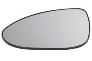 Sticla oglinda exterioara Stanga potrivit CHEVROLET AVEO dupa 2011 - (convexa, incalzita, crom)