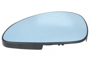 Sticla oglinda laterala Stanga potrivit CITROEN C4 I 2004-2011 - (convexa, incalzita, albastru)