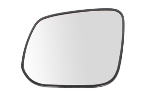 Sticla oglinda laterala Stanga potrivit ISUZU D-MAX II dupa 2012 - (convexa, crom)