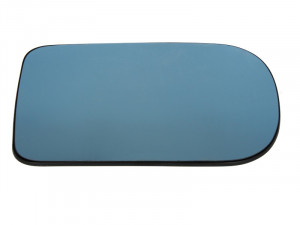 Sticla oglinda potrivit BMW Seria 5 E39, 7 E38 1994-2003 - exterioara dreapta convex, incalzita, albastru