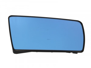 Sticla oglinda potrivit MERCEDES Clasa C W202, E W210, S W410 1991-2003 - exterioara dreapta asferica, albastru, convex