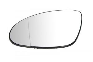 Sticla oglinda stanga potrivit MERCEDES Clasa CLS C219, S C216, S W221 2005-2009 - asferic, incalzita, crom