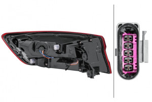 Stop lampa spate Dreapta (exterior, LED) potrivit AUDI A4 ALLROAD B9, A4 B9 05.15- - Img 2