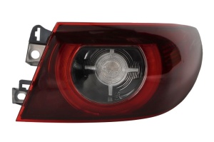 Stop spate Dreapta (exterior, LED, culoare semnalizator transparent, culoare sticla rosu) potrivit MAZDA 3 BP dupa 2019