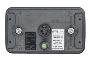 Stop spate dreapta MULTILED III (LED, 12/24V, cu intermitent, cu far de ceata, marsarier, cu stop, lumina de parcare, reflector triunghiular, conector: 2x ASS2 2PIN/ASS2 7PIN) potrivit ADR - Img 2