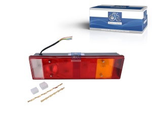 Stop spate stanga (24V, cu intermitent, cu far ceață, lumina de marșarier, cu stop, lumină de parcare, cu iluminare placuta ) potrivit SCANIA 3 01.88-12.96 - Img 4