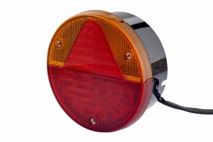 Stop spate stanga/dreapta (P21W, 12V, cu intermitent, cu lumina stop, lumini parcare, reflector triunghiular) - Img 3