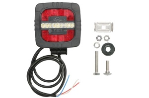 Stop spate stanga/dreapta ROCA (LED, 12/24V, cu lumini ceata, lumina de marșarier, lungime cablu: 1m, numar conexiuni: 3, support) - Img 1