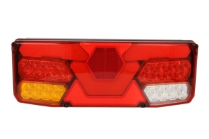 Stop spate stanga (LED, 12/24V, cu intermitent, cu far ceață, lumina de marșarier, cu stop, lumină de parcare, cu iluminare placuta, reflector ) - Img 1