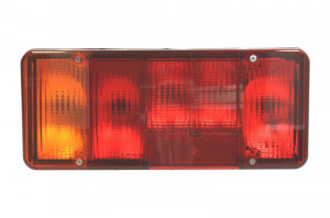 Stop tripla lampa spate stanga potrivit CITROEN JUMPER FIAT DUCATO PEUGEOT BOXER PLATFORMA/SASIU 1994-2014 - (Semnalizator galben, culoare sticla: rosu)