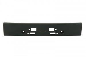 Suport potrivit NISSAN JUKE F15 dupa 2010 - montare numar fata plastic, negru